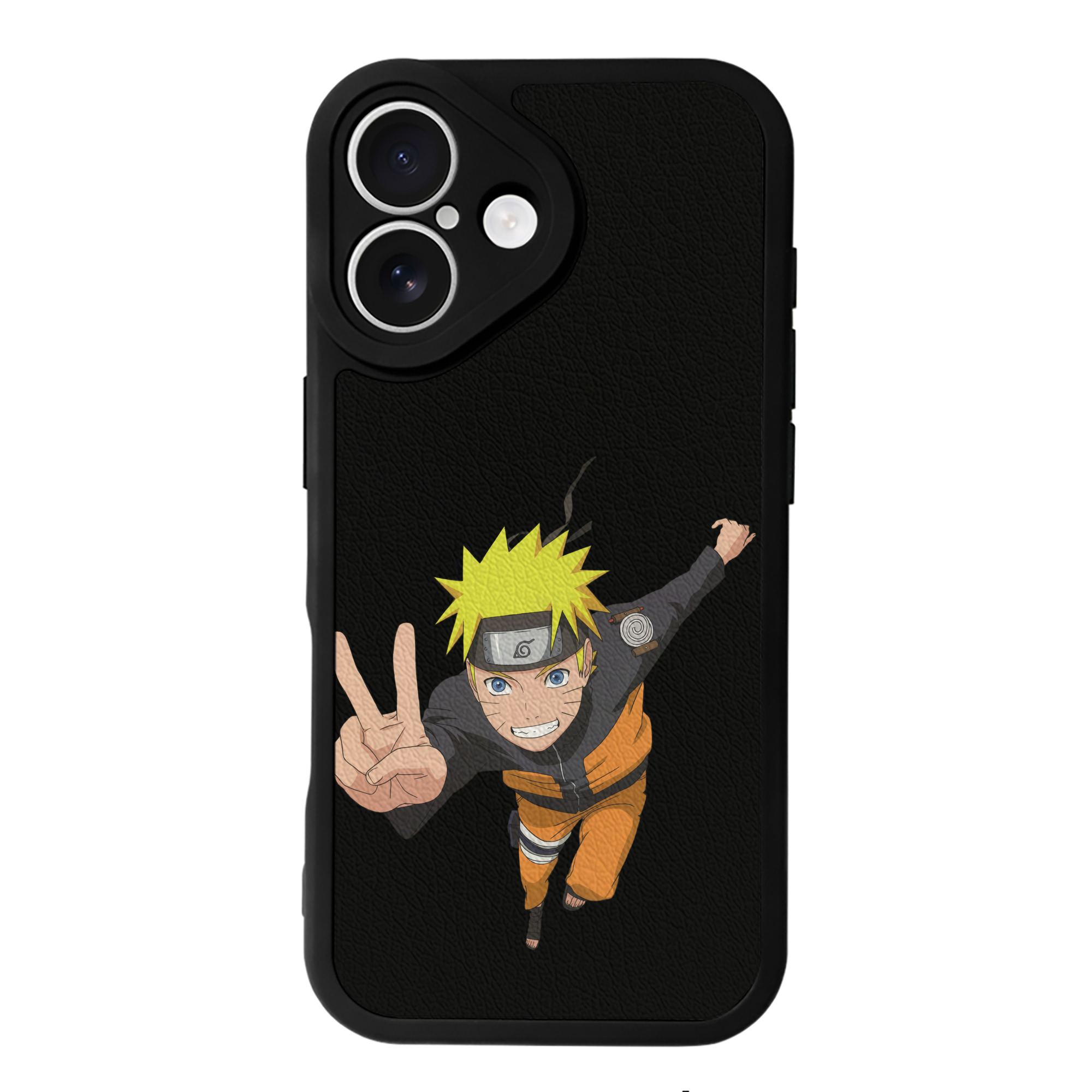 （画像用） NARUTO -ナルト- うずまき ナルト Uzumaki Naruto 【iPhone 16シリーズ対応】シリコンスマホケース（レザー調） 材質：シリコン
